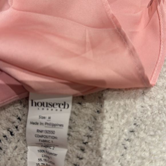 House of CB NEW  'IMOGEN' ROSE PINK SATIN CORSET MIDI DRESS- - Picture 10 of 10